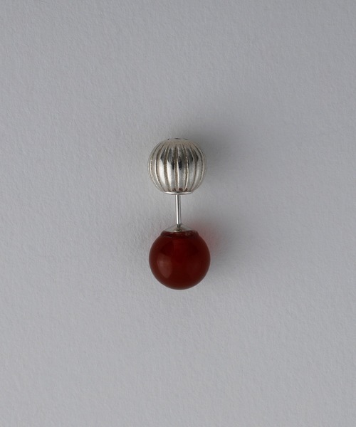 whoseA(フーシー)の「【silver925】DisguiseOneearPierce8mm/ ディスガイズ片耳ピアス8mm(ピアス(片耳用)・レディース・ブラック/レッド・FREE)」の2枚目の写真