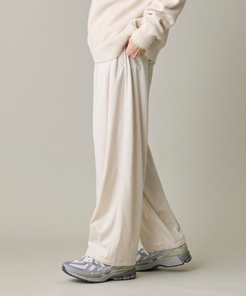 【セール】《ユニセックス》ミルキーコールワイドパンツ【セットアップ対応】【男女兼用】（その他パンツ）｜I.T.'S international（イッツインターナショナル）