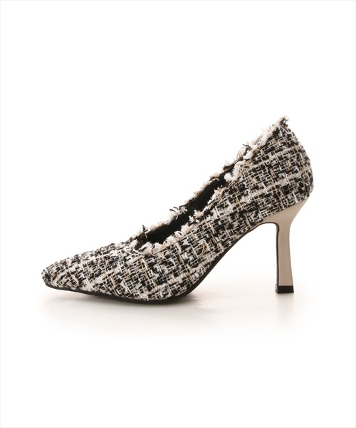 WILLSELECTION（ウィルセレクション）の「ツイードパンプス（パンプス・レディース・ピンク/ブラック・L/MEDIUM）」の4枚目の写真