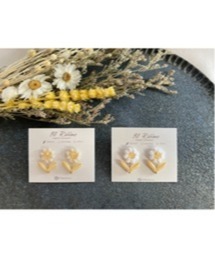 【38ribbon】一輪の花ピアス(MA)