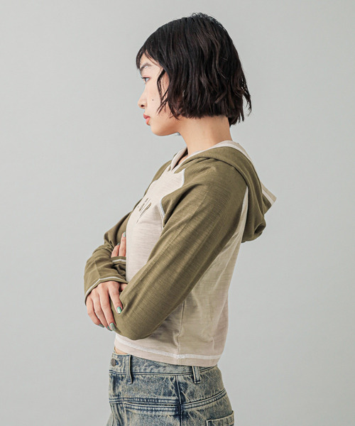 セール】RAGLAN L/S HOODIE（パーカー）｜X-girl（エックス
