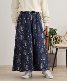 EMAGO 森刺繍スカート