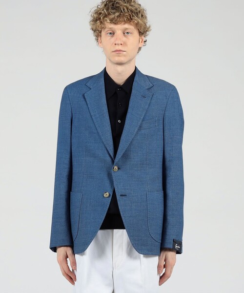 セール】GABO コットンポリエステルリネン シングルブレステッド