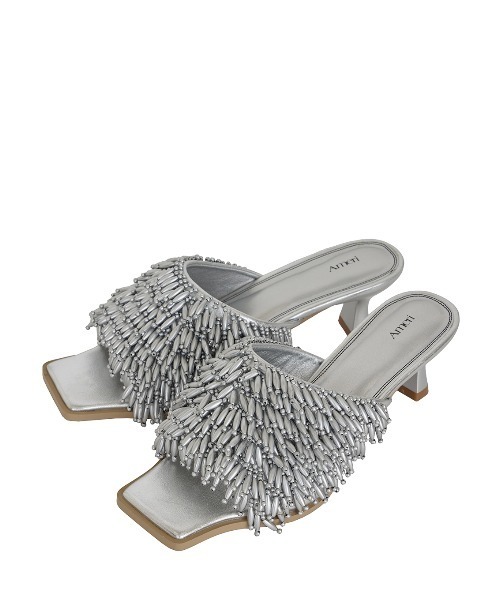 Ameri（アメリ）の「SQUARE TOE BEADS SANDAL（サンダル・レディース・シルバー/ブラック/レッド・SMALL/MEDIUM/LARGE）」の15枚目の写真
