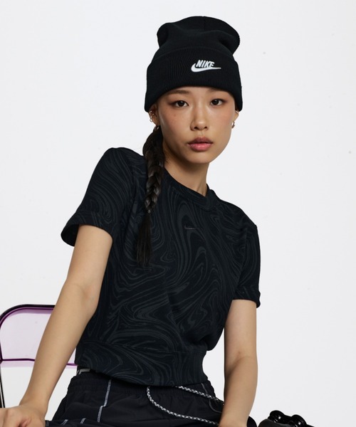 NIKE（ナイキ）の「ナイキ ピーク フューチュラ ビーニー / Nike Peak Futura Beanie HF0186-010 Black（ニットキャップ/ビーニー・メンズ・ブラック・ONE SIZE）」の5枚目の写真