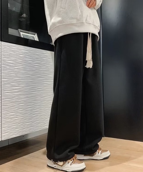 link lot(リンクロット)の「【ウエストゴム】裏ボアスウェットパンツ(スウェットパンツ・メンズ・ホワイト/グレー/ブラック・L/M)」の3枚目の写真