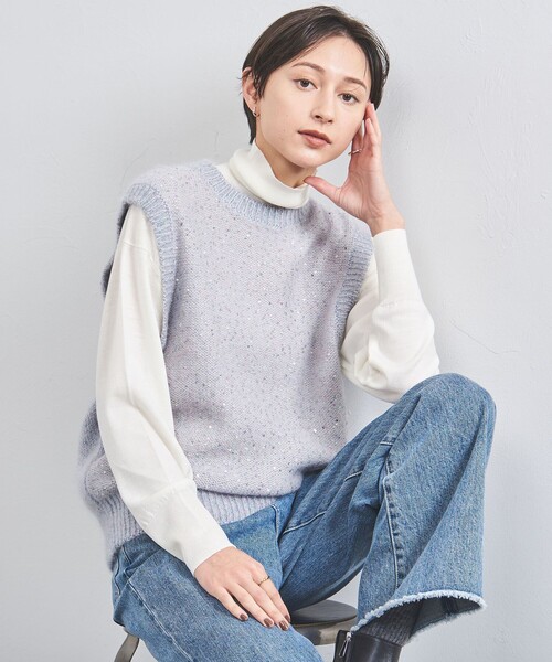 モヘヤ スパンコール ベスト（ベスト）｜UNITED ARROWS（ユナイテッドアローズ）