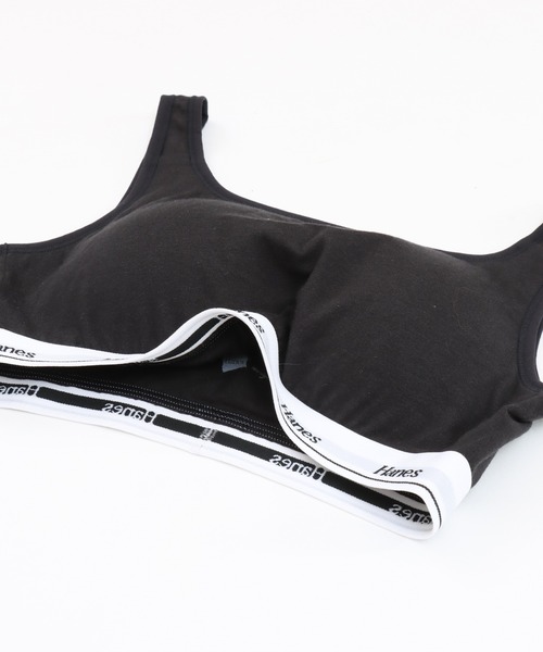 HANES（ヘインズ）の「【Hanes/ヘインズ】レディース ハーフトップブラ（その他アンダーウェア/インナー・レディース・ブルー/ヘザーグレー/ブラック・LARGE/MEDIUM/X-LARGE）」の5枚目の写真