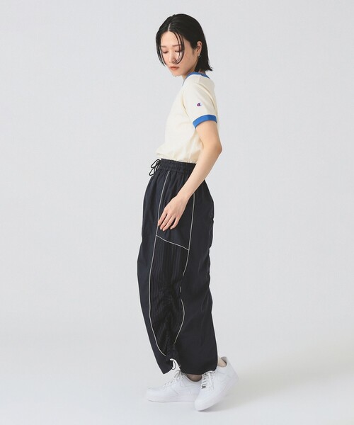 Ray BEAMS(レイビームス)の「【別注】Champion / リンガー Tシャツ(Tシャツ/カットソー・レディース・ナチュラル/サックスブルー/レッド系その他4・MEDIUM)」の6枚目の写真