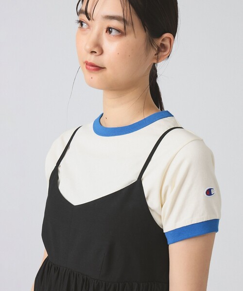 Ray BEAMS(レイビームス)の「【別注】Champion / リンガー Tシャツ(Tシャツ/カットソー・レディース・ナチュラル/サックスブルー/レッド系その他4・MEDIUM)」の11枚目の写真