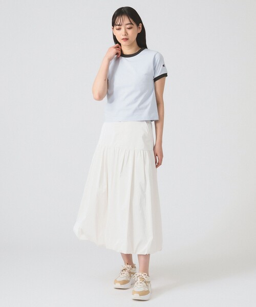 Ray BEAMS(レイビームス)の「【別注】Champion / リンガー Tシャツ(Tシャツ/カットソー・レディース・ナチュラル/サックスブルー/レッド系その他4・MEDIUM)」の22枚目の写真