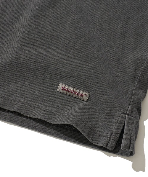 Goodwear(グッドウェア)の「【Goodwear/グッドウェア】7.6オンス USAコットン 無地 製品染めヘンリーネックTシャツ(Tシャツ/カットソー・メンズ・チャコールグレー/スモークピンク/ダークブルー・MEDIUM/LARGE/X-LARGE)」の12枚目の写真