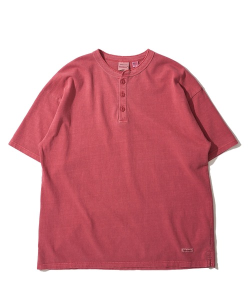 Goodwear(グッドウェア)の「【Goodwear/グッドウェア】7.6オンス USAコットン 無地 製品染めヘンリーネックTシャツ(Tシャツ/カットソー・メンズ・チャコールグレー/スモークピンク/ダークブルー・MEDIUM/LARGE/X-LARGE)」の8枚目の写真