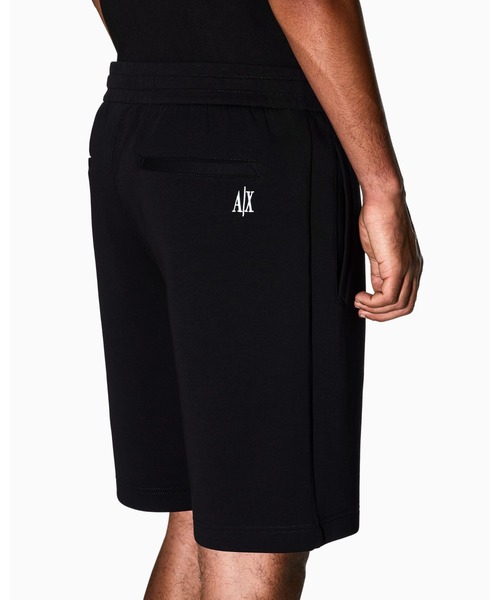 Armani Exchange ICON 黒ショートパンツ A|X アルマーニ エクスチェンジ】ICON スウェットハーフパンツ（その他