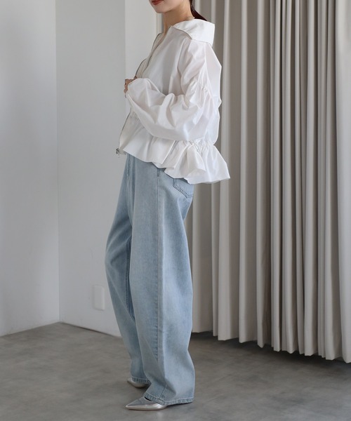 セール】ナイロンタフタ ギャザーブルゾン（ブルゾン）｜r