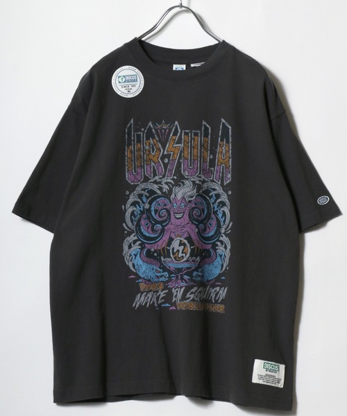 Disney(ディズニー)の「Disney villains× DISCUS ATHLETICコラボ ロックプリントTシャツ メンズ レディース ユニセックス/ディズニー(Tシャツ/カットソー・レディース・ブラック系1/ブラック系3/ブラック系5/ブラック系6/ブラック系7/ブラック系8/ブラック系2/ブラック系4・M)」の3枚目の写真