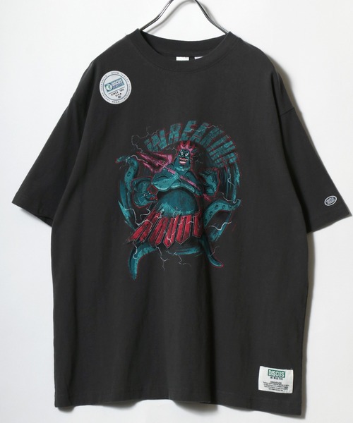 Disney(ディズニー)の「Disney villains× DISCUS ATHLETICコラボ ロックプリントTシャツ メンズ レディース ユニセックス/ディズニー(Tシャツ/カットソー・レディース・ブラック系1/ブラック系3/ブラック系5/ブラック系6/ブラック系7/ブラック系8/ブラック系2/ブラック系4・M)」の4枚目の写真