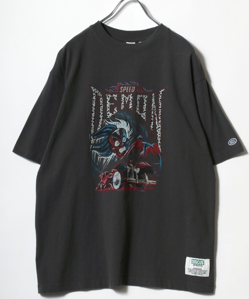 Disney(ディズニー)の「Disney villains× DISCUS ATHLETICコラボ ロックプリントTシャツ メンズ レディース ユニセックス/ディズニー(Tシャツ/カットソー・レディース・ブラック系1/ブラック系3/ブラック系5/ブラック系6/ブラック系7/ブラック系8/ブラック系2/ブラック系4・M)」の8枚目の写真
