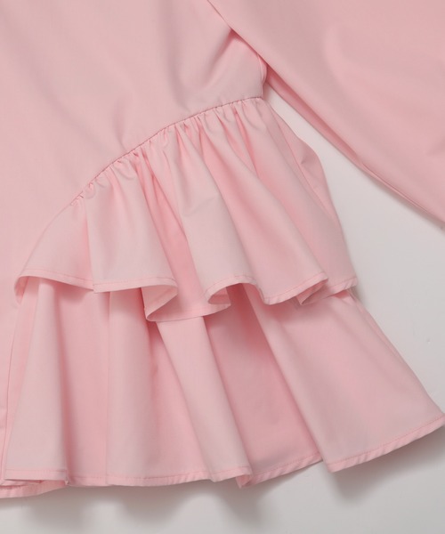 Fit more(フィットモア)の「パールボタンペプラムフリルブラウス(シャツ/ブラウス・レディース・ピンク/ブラック/ホワイト・FREE)」の20枚目の写真