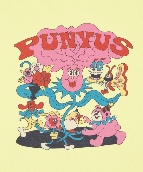 PUNYUS（プニュズ）の「10thフラワーフレンズロンＴ（Tシャツ/カットソー・レディース・イエロー/ブラック/ホワイト・2/4/3）」の5枚目の写真