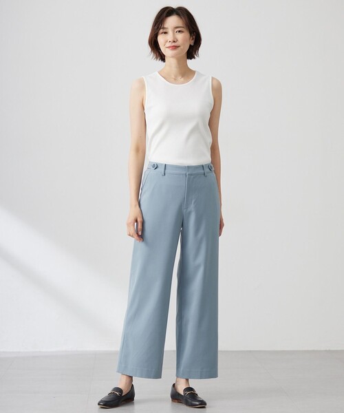 J.PRESS(ジェイプレス)の「【洗える】CARREMAN 2WAY ストレート ワイド パンツ(その他パンツ・レディース・サックスブルー系/ブラック系/ライトグレー系・T17/T15/T13)」の21枚目の写真