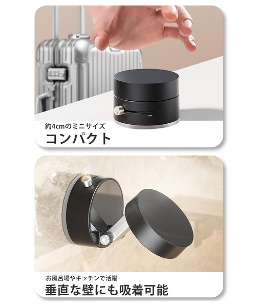 C520（シーゴーニーゼロ）の「〈C520/シーゴーニーゼロ〉A2 Vacuum Suction MagSafe対応 真空吸着式 手動式吸盤ｽﾀﾝﾄﾞ（スマホグッズ・メンズ・ブラック/ホワイト・ONE SIZE）」の12枚目の写真