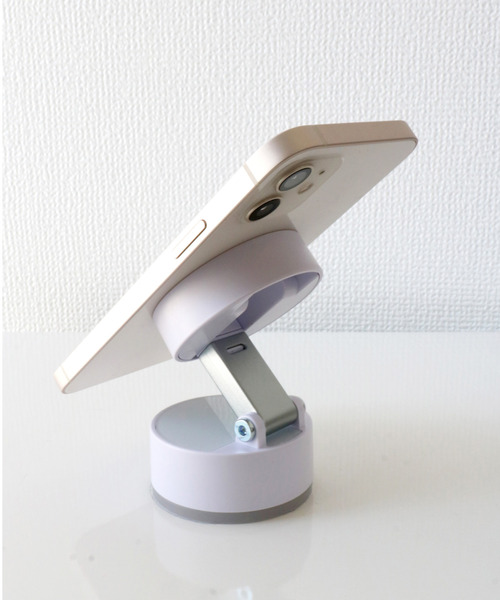 C520（シーゴーニーゼロ）の「〈C520/シーゴーニーゼロ〉A2 Vacuum Suction MagSafe対応 真空吸着式 手動式吸盤ｽﾀﾝﾄﾞ（スマホグッズ・メンズ・ブラック/ホワイト・ONE SIZE）」の5枚目の写真