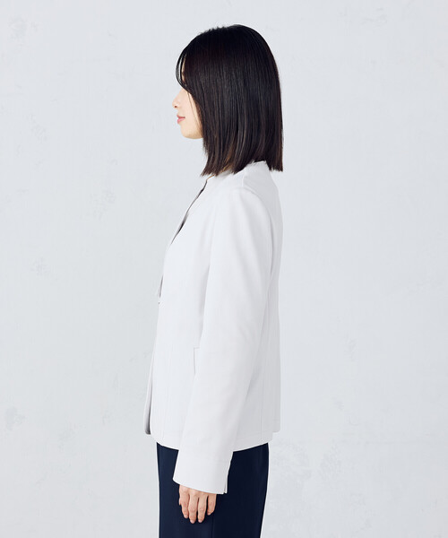 COMME CA ISM｜鹿の子ノーカラージャケット | Rakuten Fashion