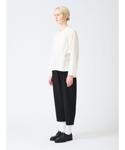 mizuiro ind シアーショートカバーオール mizuiroind ブラウス シャツ mizuiro ind シアーショート