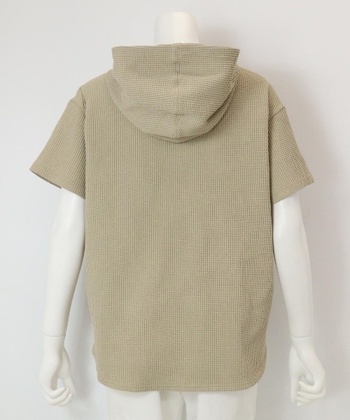 Picone CLUB(ピッコーネクラブ)の「ワッフルプルパーカー(パーカー・レディース・ベージュ/ネイビー/ホワイト・S/M/L)」の16枚目の写真