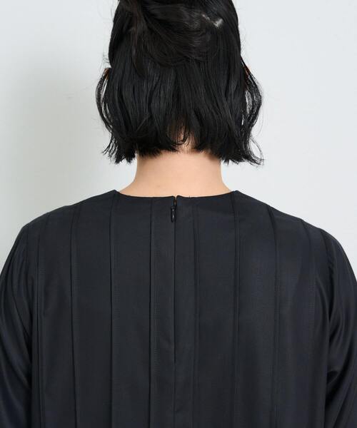 conges payes ADIEU TRISTESSE(コンジェ ペイエ アデュートリステス)の「フロントピンタックワンピース(ワンピース・レディース・ブラック・L/M)」の11枚目の写真