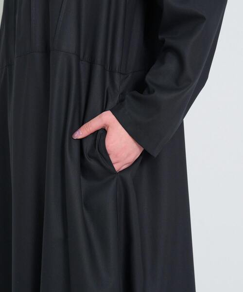 conges payes ADIEU TRISTESSE(コンジェ ペイエ アデュートリステス)の「フロントピンタックワンピース(ワンピース・レディース・ブラック・L/M)」の13枚目の写真