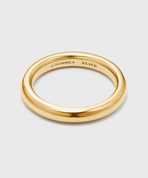 4℃ HOMME+（ヨンドシーオムプラス）の「シルバー リング/3.0mm（リング・メンズ・イエローゴールド・#20/#10/#12/#14/#16/#18）」の3枚目の写真