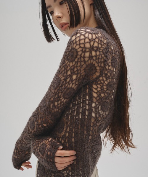 セール】Mohair Crochet Knitshirts（Tシャツ/カットソー）｜TODAYFUL