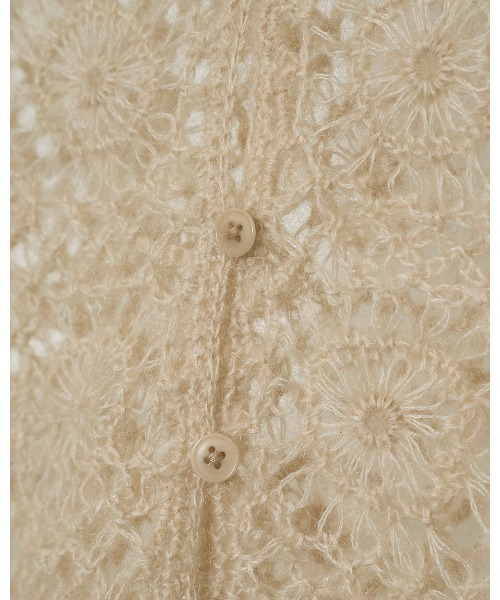 TODAYFUL（トゥデイフル）の「Mohair Crochet Knitshirts（Tシャツ/カットソー・レディース・アイボリー/チャコールグレー・FREE）」の14枚目の写真