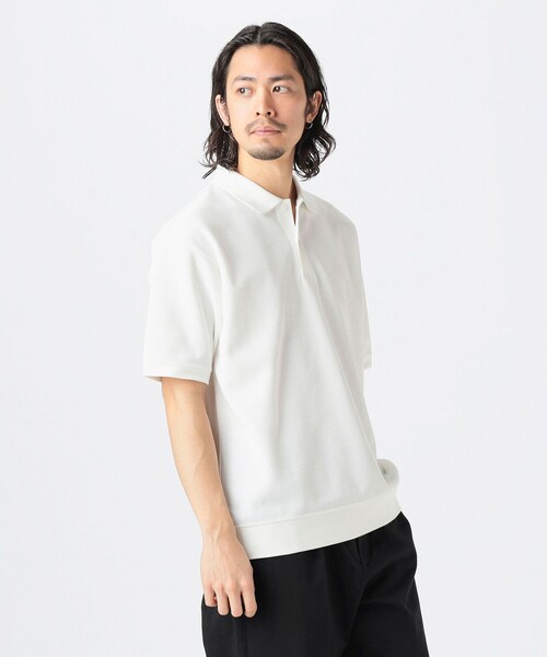 B:MING by BEAMS(ビーミングバイビームス)の「<ビジカジ対応> 吸水速乾 UVカット 抗菌防臭 マルチ ファンクション ポロシャツ(ポロシャツ・メンズ・ブラック/オフホワイト/ネイビー・SMALL/MEDIUM/LARGE/X-LARGE)」の15枚目の写真