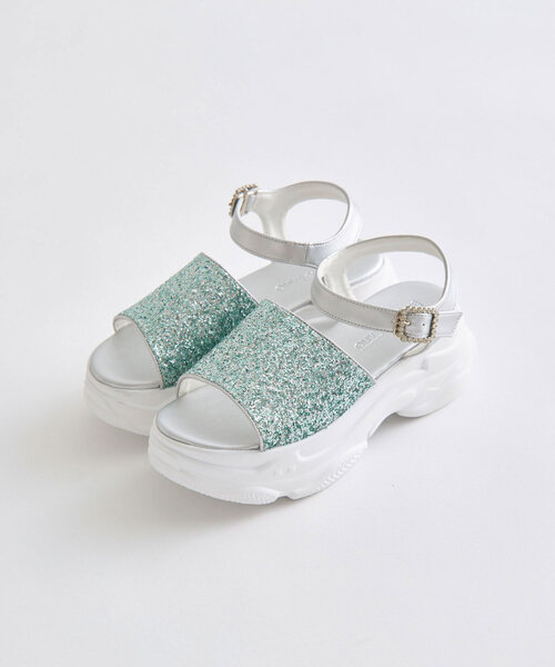 OLIVE des OLIVE（オリーブデオリーブ）の「グリッターサンダル（サンダル・レディース・ホワイト系その他/ミント/ブラック系その他・SMALL/MEDIUM/LARGE）」の13枚目の写真
