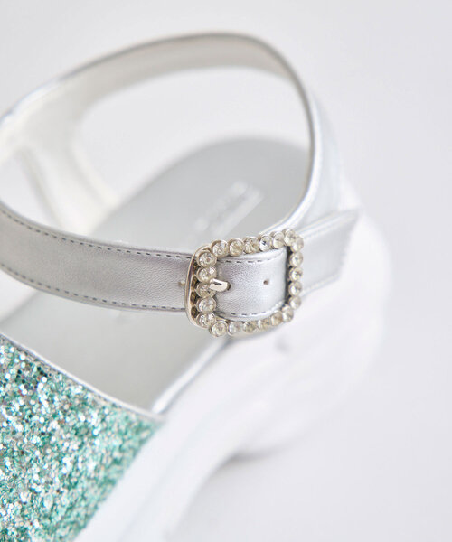 OLIVE des OLIVE（オリーブデオリーブ）の「グリッターサンダル（サンダル・レディース・ホワイト系その他/ミント/ブラック系その他・SMALL/MEDIUM/LARGE）」の17枚目の写真