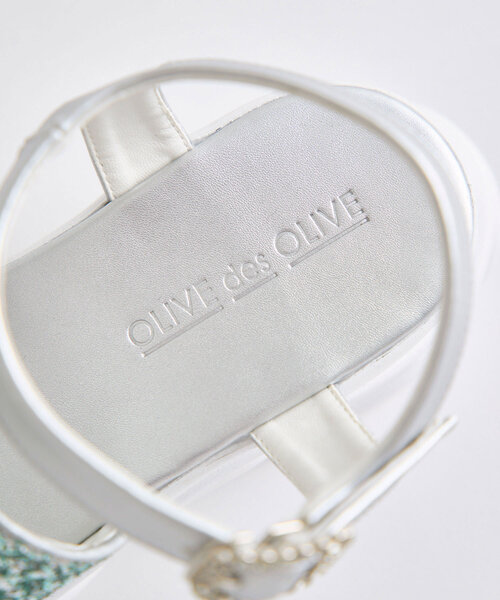 OLIVE des OLIVE（オリーブデオリーブ）の「グリッターサンダル（サンダル・レディース・ホワイト系その他/ミント/ブラック系その他・SMALL/MEDIUM/LARGE）」の20枚目の写真