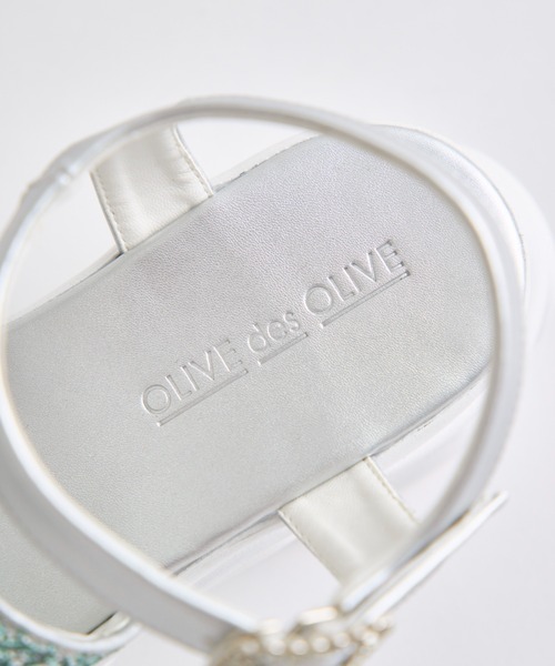 OLIVE des OLIVE（オリーブデオリーブ）の「グリッターサンダル（サンダル・レディース・ホワイト系その他/ミント/ブラック系その他・SMALL/MEDIUM/LARGE）」の10枚目の写真