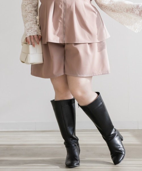 CLETTE(クレット)の「ハイウエストショートパンツ(その他パンツ・レディース・ブラック/ピンク/ブラウン・4L/3L/LL)」の3枚目の写真