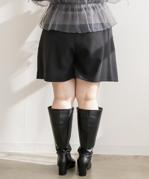 CLETTE(クレット)の「ハイウエストショートパンツ(その他パンツ・レディース・ブラック/ピンク/ブラウン・4L/3L/LL)」の12枚目の写真