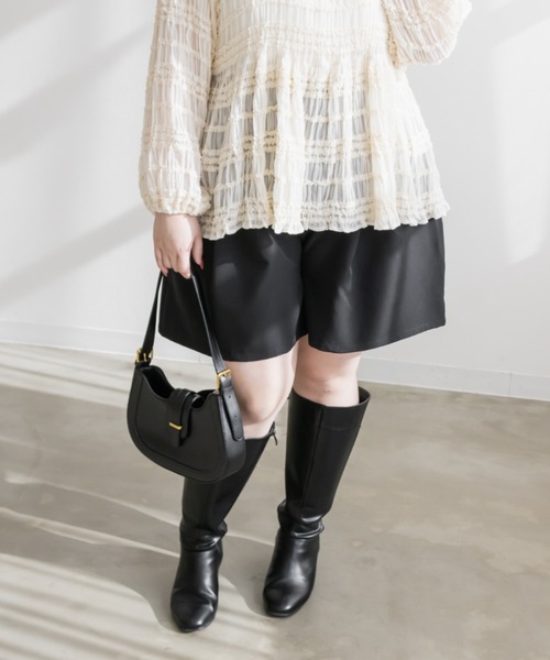 CLETTE(クレット)の「ハイウエストショートパンツ(その他パンツ・レディース・ブラック/ピンク/ブラウン・4L/3L/LL)」の20枚目の写真