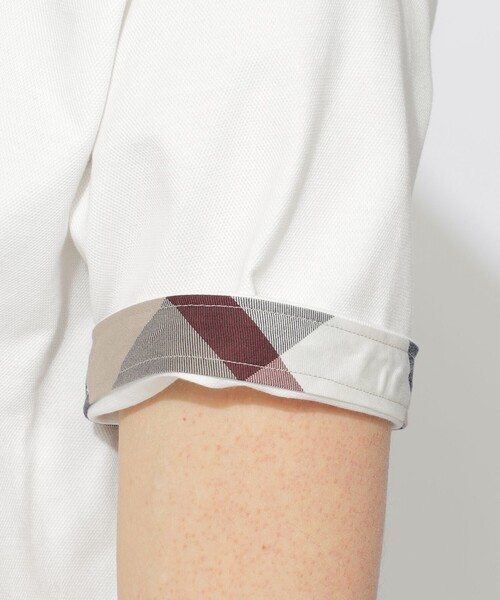 BLACK LABEL CRESTBRIDGE(ブラックレーベル・クレストブリッジ)の「【WEB・一部店舗限定】パーシャルチェックポロシャツ(ポロシャツ・メンズ・ブラック/オフホワイト・L/M)」の16枚目の写真