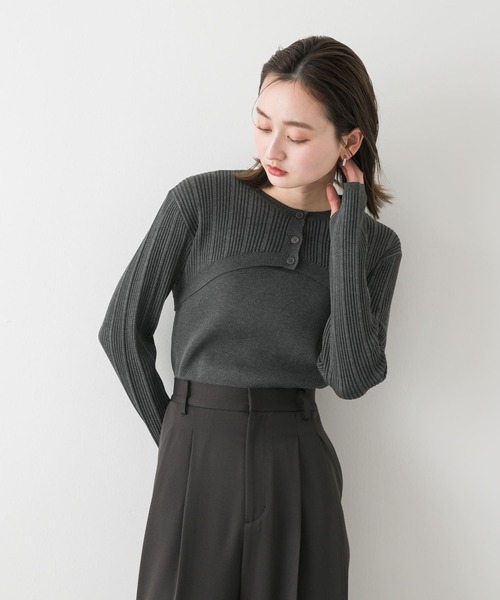 セール】2Pレイヤードセーター（ニット/セーター）｜SENSE OF PLACE by