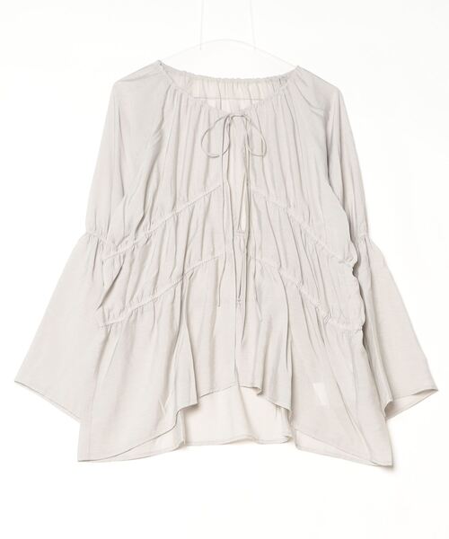 マルチサイズ  シャーリングシアーブラウス レディース セール】シャーリングシアーブラウス（その他トップス