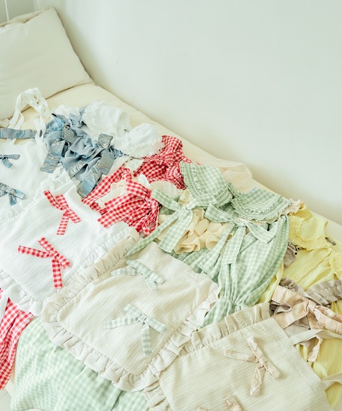 kutir（クティール）の「【クティールとレトロ】フリルリボントートバッグ（トートバッグ・レディース・オフホワイト/ホワイト系その他/ベージュ系その他/ベージュ・FREE）」の9枚目の写真