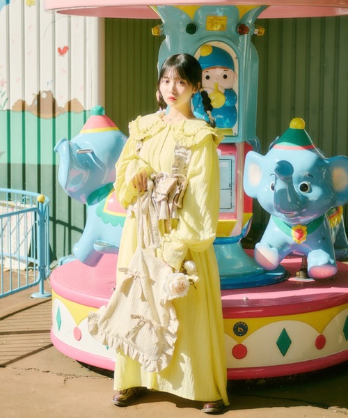 kutir（クティール）の「【クティールとレトロ】フリルリボントートバッグ（トートバッグ・レディース・オフホワイト/ホワイト系その他/ベージュ系その他/ベージュ・FREE）」の18枚目の写真