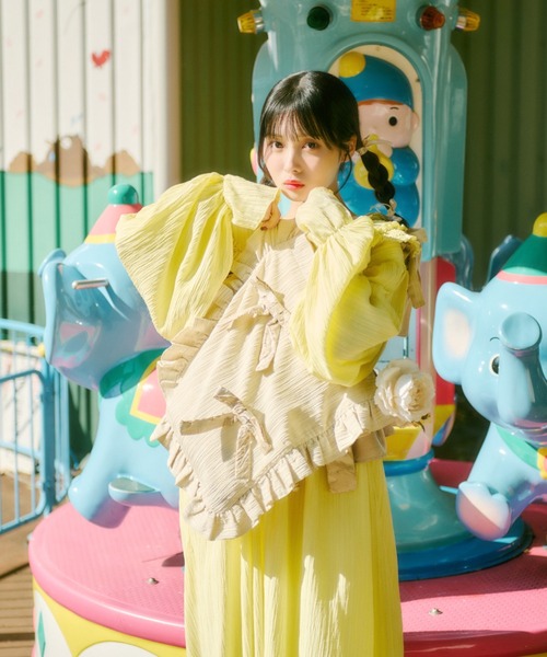 kutir（クティール）の「【クティールとレトロ】フリルリボントートバッグ（トートバッグ・レディース・オフホワイト/ホワイト系その他/ベージュ系その他/ベージュ・FREE）」の17枚目の写真