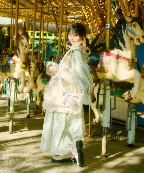 kutir（クティール）の「【クティールとレトロ】フリルリボントートバッグ（トートバッグ・レディース・オフホワイト/ホワイト系その他/ベージュ系その他/ベージュ・FREE）」の13枚目の写真